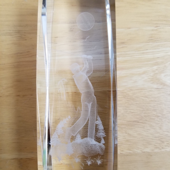 #10038 Rare Collect Lazer Cut Golfer Paper Weight - Picture 11 of 12